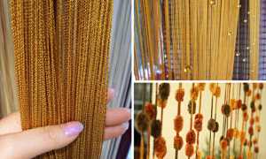 Нитяные шторы: фото сочетаний кисеи с тюлем и ламбрекенами на кухне, в зале или спальне, уход за такими занавесками