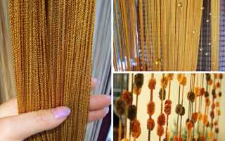 Нитяные шторы: фото сочетаний кисеи с тюлем и ламбрекенами на кухне, в зале или спальне, уход за такими занавесками