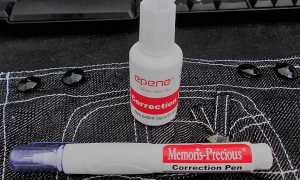 Как в домашних условиях вывести пятно от замазки, или штрих-корректора, с одежды и отстирать вещь?