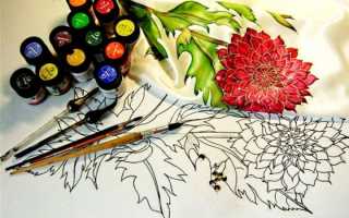 Техники свободной росписи по ткани акриловыми и другими красками и рисования по трафаретам