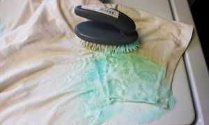 Как и чем в домашних условиях отстирать с одежды или постельного белья зеленку и вывести пятна с кожаной мебели?