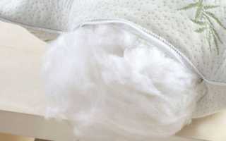 Можно ли стирать в стиральной машине подушку из бамбука и как ее распушить, если она скомкалась?