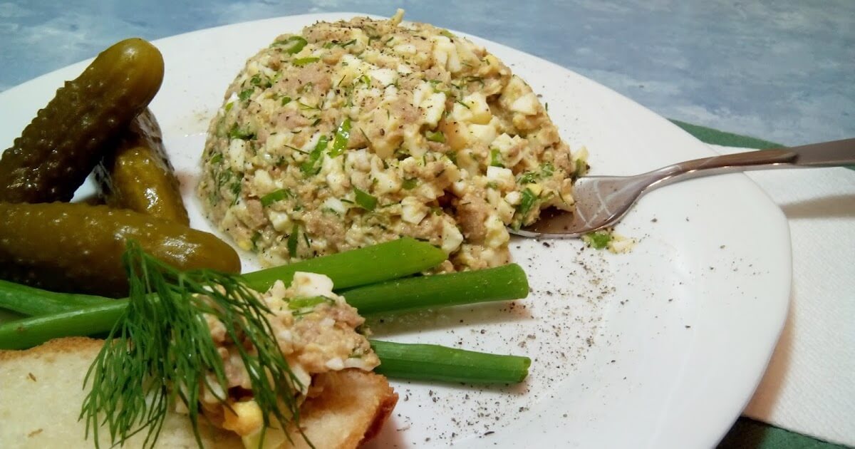 салат с печенью трески классический